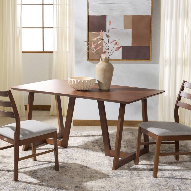SAFAVIEH Couture Leroux Rectangle Wood Dining Table - 63"W x 35"D x 30"H