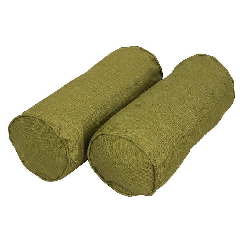 Delaney Corded Indoor/Outdoor Bolster Pillow (Set of 2) - Avocado