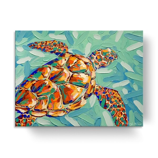 Porch & Den Carnival Tortuga' Coastal Wildlife Canvas Wall Art. Opens flyout.