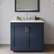 Option Dark Blue / Giotto Quartz Top / Brushed Nickel