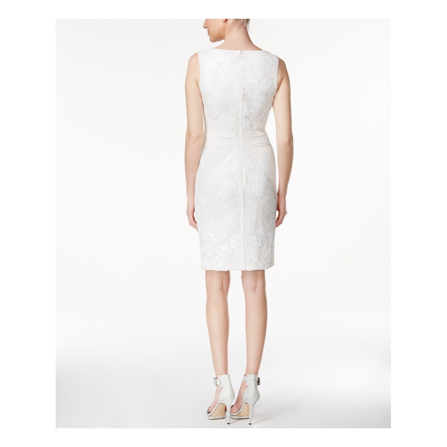 Calvin klein white sequin dress