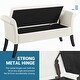 preview thumbnail 14 of 26, Yaheetech Modern Fabric Tufted Storage Bench with Cushioned Ottoman