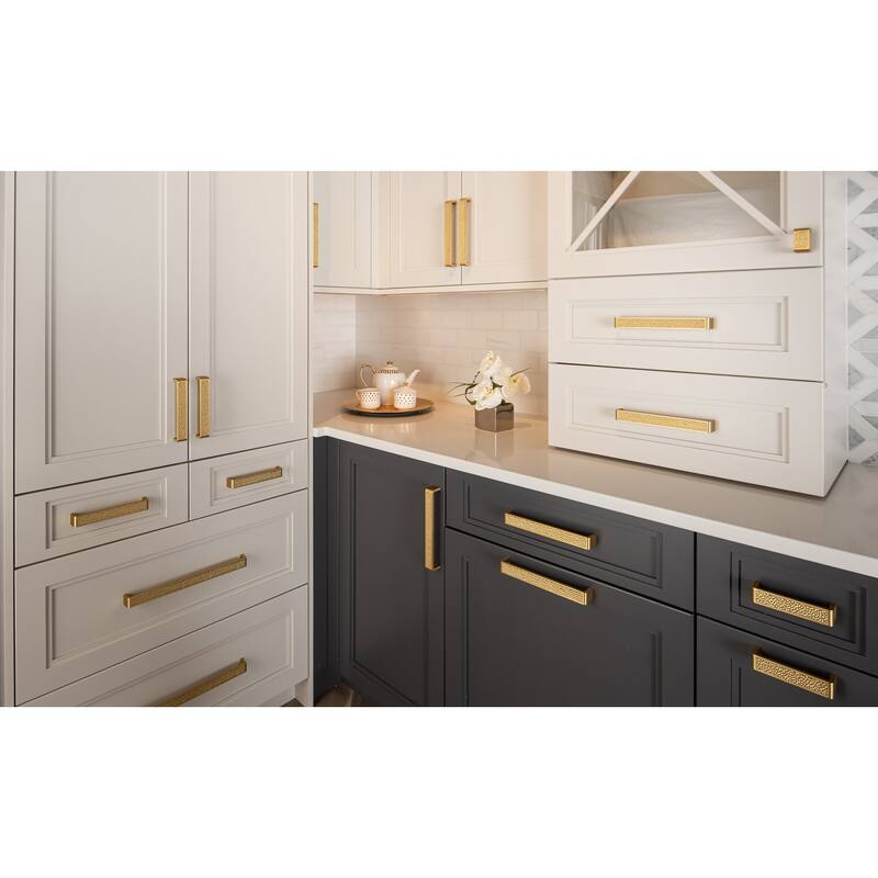 Sietto Hammered 12 Inch Center to Center Handle Cabinet Pull