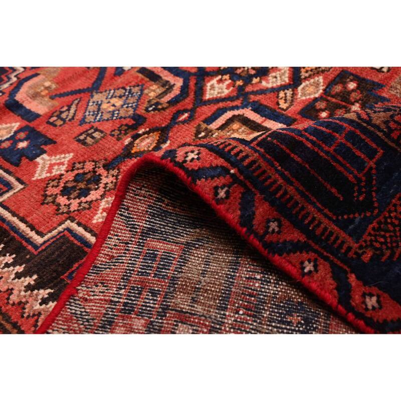 ECARPETGALLERY Hand-knotted Andelz Red Wool Rug - 4'2 x 6'11