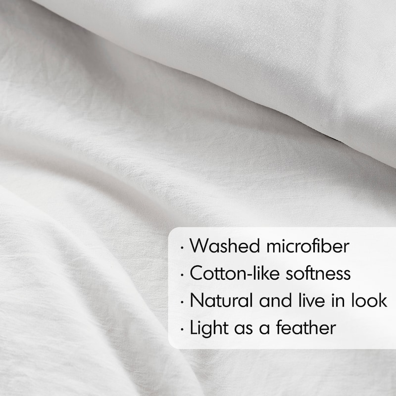Chelsea Square Evans Pinch Pleated Soft Washed Boho Duvet Cover Set