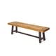 preview thumbnail 7 of 23, Carlisle Acacia Wood Outdoor Benches by Christopher Knight Home