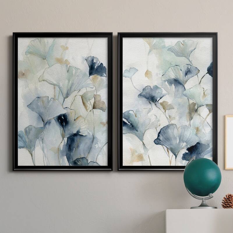 Indigo Ginkgo I Premium Framed Print - Ready to Hang - Multi-Color