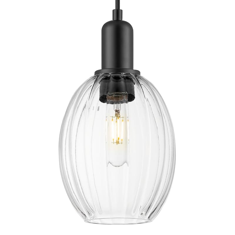 Innovations Lighting 716-1P-G459-6CL Preston 6" Wide Cord Hung Mini - Matte Black