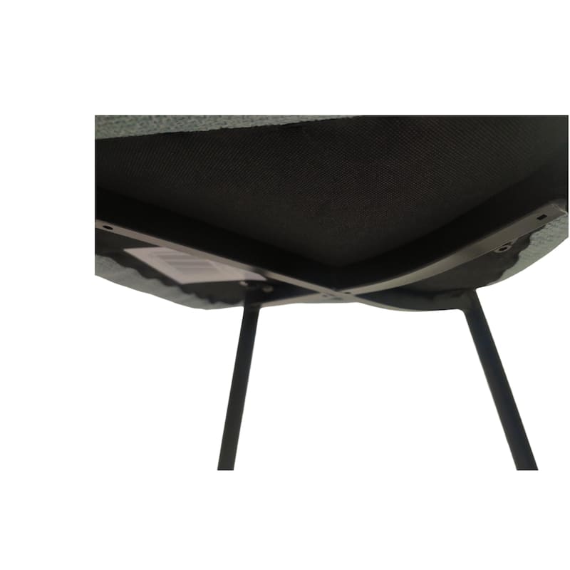 4 Piece Dining Chair Set Modern Kitchen Chairs with Black Metal Legs