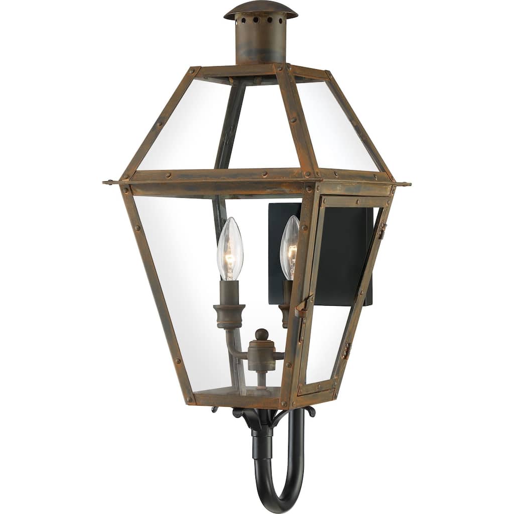 Roseto Llano 2 Light 24" Tall Outdoor Wall Sconce