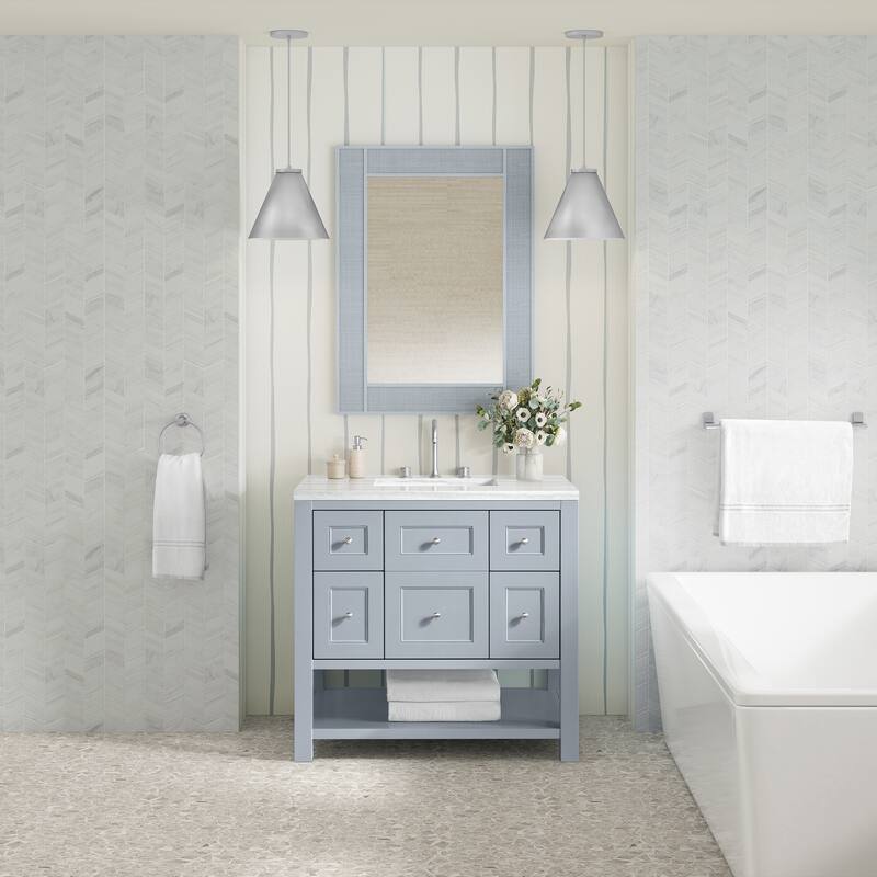Breckenridge 36" Single Vanity, Serenity Blue - 36