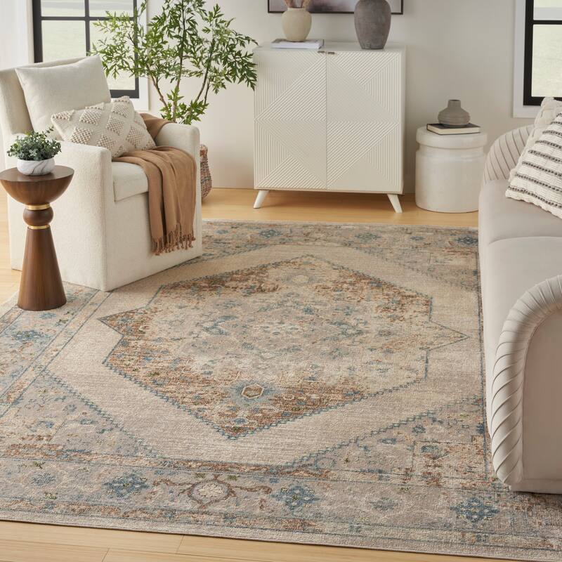 Nourison Astra Machine Washable Persian Area Rug