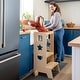 preview thumbnail 1 of 3, Jr. Classic Kitchen Helper Step Up Tan