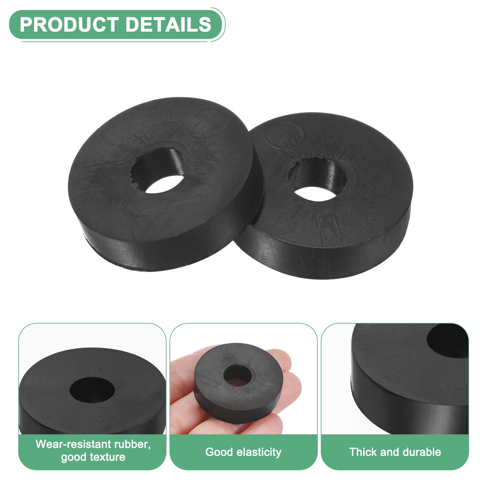 Rubber Isolation Washers, Mechanical Anti Vibration Isolation Pads Rubber Washers for Home and Car Accessories