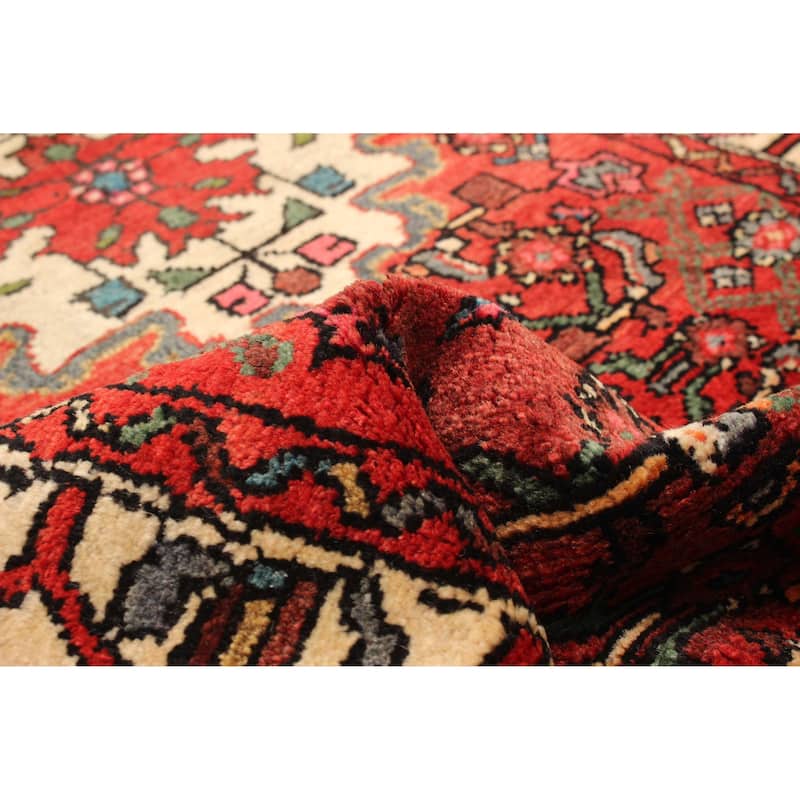 ECARPETGALLERY Hand-knotted Andelz Red Wool Rug - 2' 7" x 9' 7"