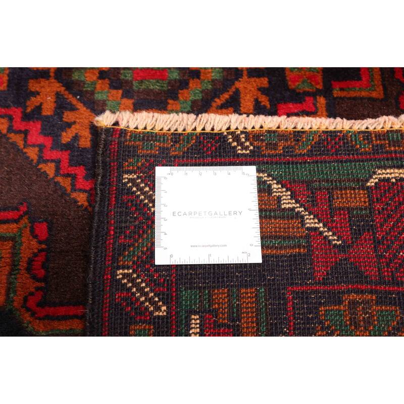 ECARPETGALLERY Hand-knotted Teimani Dark Navy Wool Rug - 3'8 x 6'4