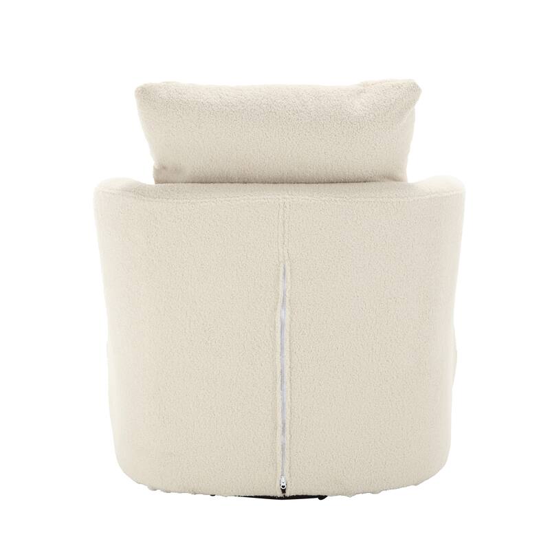 Swivel Barrel Chair, Comfy Round Accent Sofa Chair for Living Room, 360 Degree Swivel Barrel Club Chair, Leisure Arm Chair