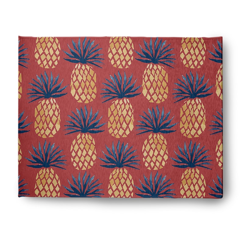 Pineapple Stripes Indoor/Outdoor Rug - Ligonberry Red - 8' x 10'