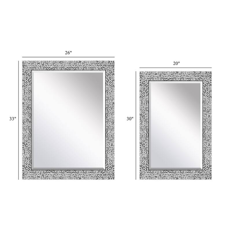 Mirror Trend Sparkling Mosaic Framed Accent Mirror