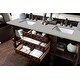 preview thumbnail 22 of 33, James Martin Vanities Balmoral 72" Double Vanity, Antique Walnut