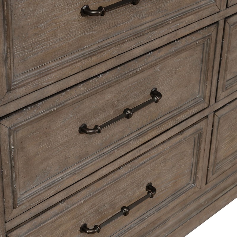 Town & Country Dusty Taupe 8 Drawer Dresser