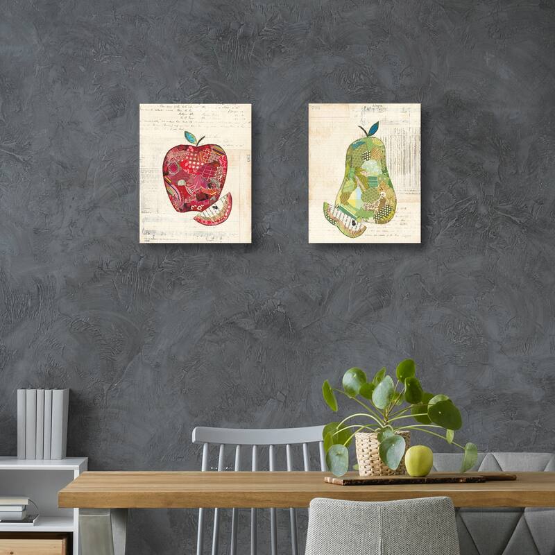 Apple, Pear by Courtney Prahl Canvas Art Prints