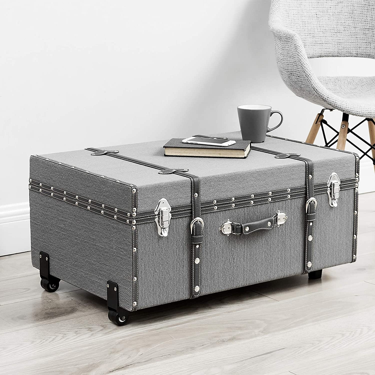 Grey Storage Trunks Bed Bath Beyond