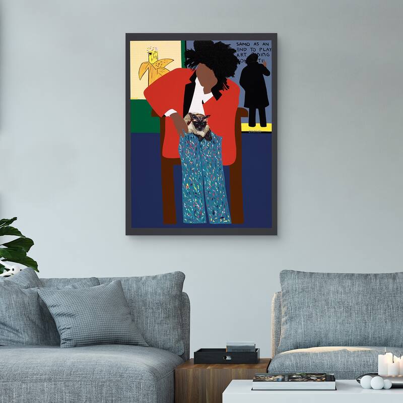 A Tribute to Jean-Michel Basquiat by Synthia SAINT JAMES Canvas Art Print