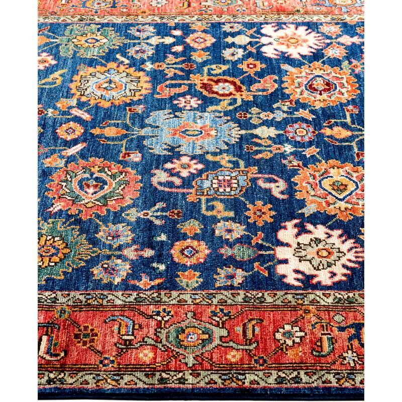 Serapi One-of-a-Kind Hand-Knotted Area Rug - Blue - 4' 3" x 6' 1"