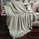 preview thumbnail 64 of 140, Knitted Tweed Couch Throw 50" x 60" - Silver