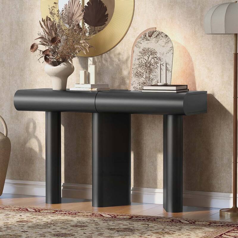 Space-Saving Hallway Table for Small Apartments and Foyers - Black