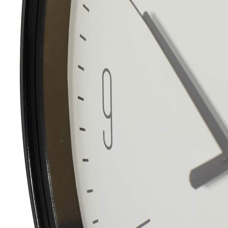Glass Wall Clock - Gold or Black - Roche River Decor