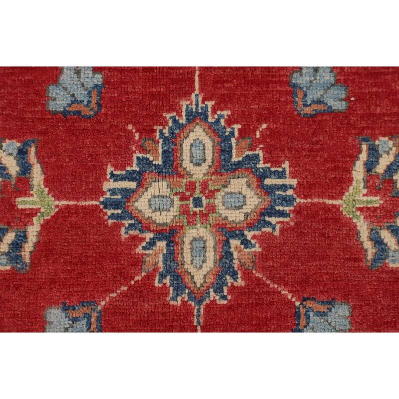 Red Oushak Oriental Area Rug Handmade Wool Carpet - 6'7" x 9'8"