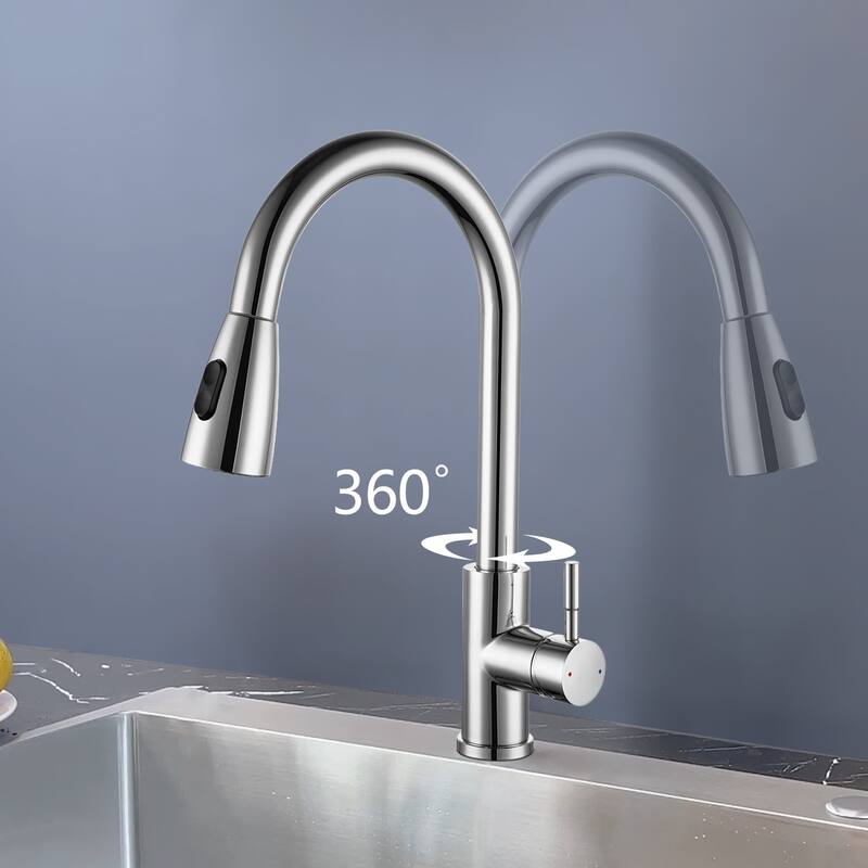 Topcraft Stainless Steel Pull Down kitchen Sink Faucet