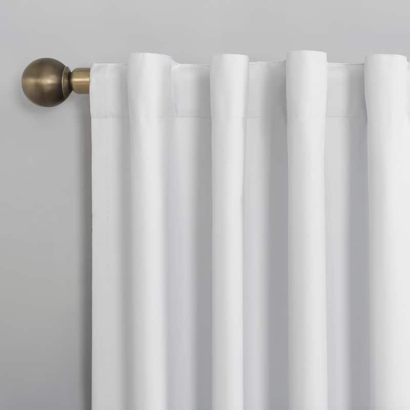 Sun Zero Cyrus Thermal Total Blackout Back Tab Curtain Panel, Single Panel