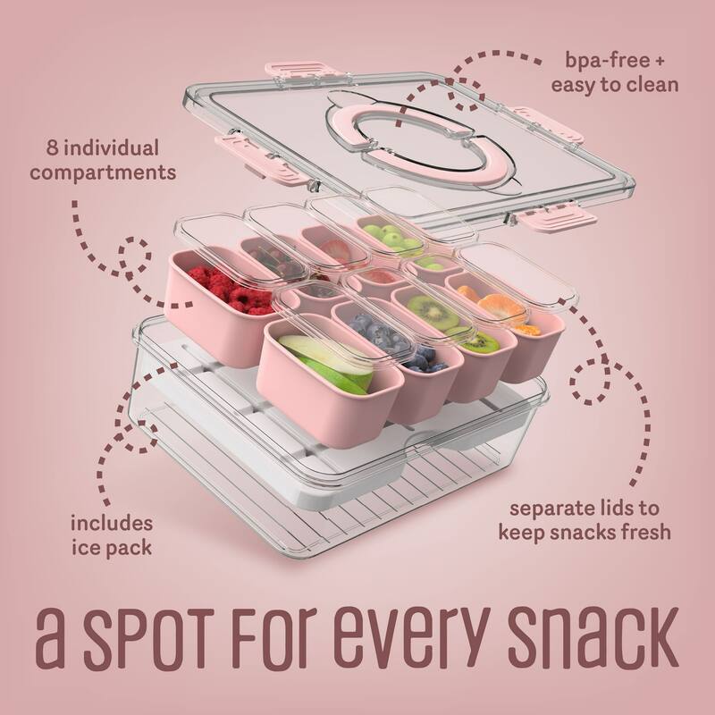 COOK WITH COLOR Snackle Box for Kids Lunch Box and Snack Container