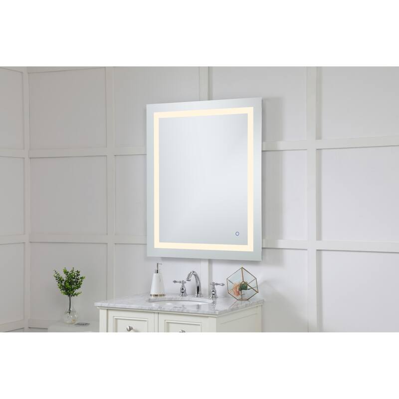 Elegant Lighting Helios 36" x 30" Rectangular Frameless Wall Mounted