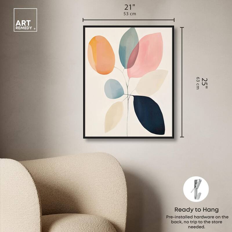Soft Edge Foliage Canvas by Art Remedy