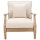 preview thumbnail 35 of 41, SAFAVIEH Couture Martinique Solid Wood Outdoor Arm Chair - 31"W x 35"D x 32"H