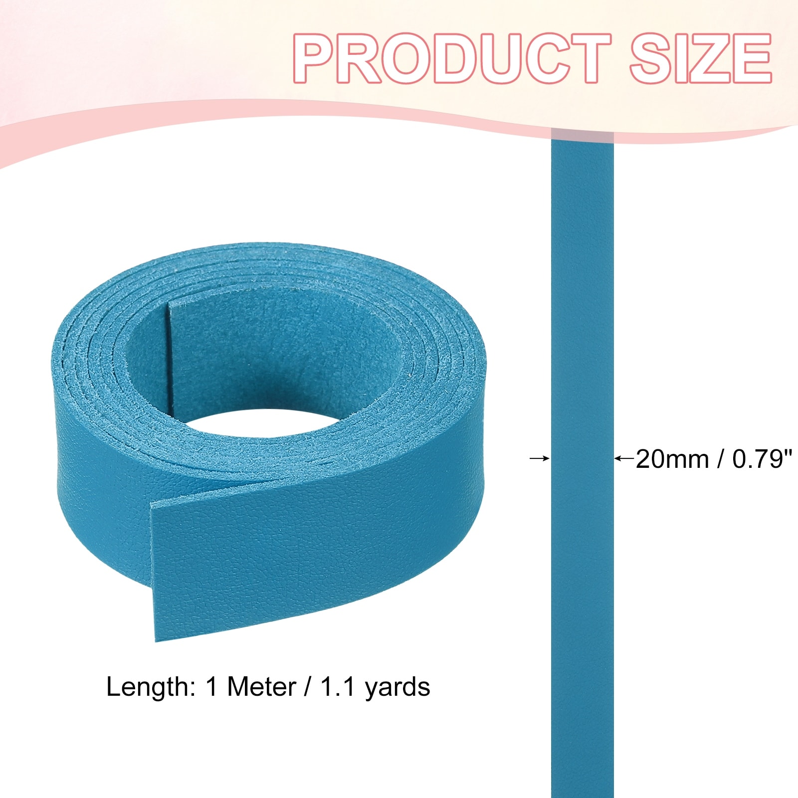 Flat Suede Leather Lace, Faux Leather Strap Leather String Cord DIY Supplies - 1.1 Yards x 0.2 inch