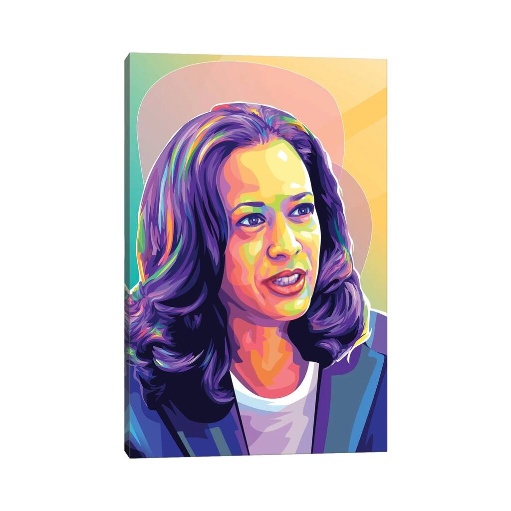 iCanvas "Kamala Harris II" by Dayat Banggai Canvas Print