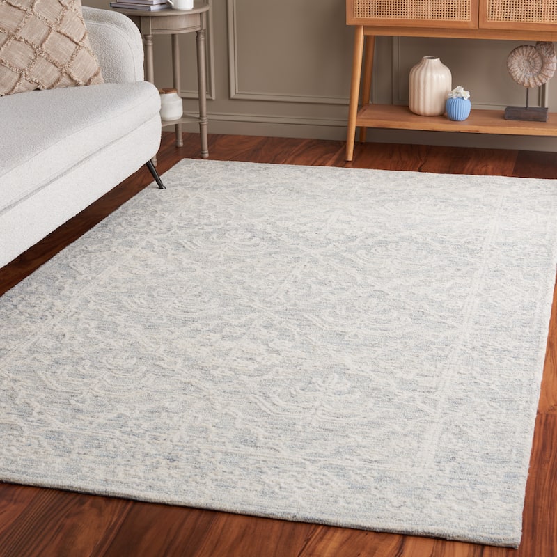 SAFAVIEH Handmade Ebony Leonoor Modern Wool Rug