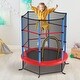 preview thumbnail 4 of 8, Gymax 55'' Trampoline for Kids Toddler Recreational Trampoline w/