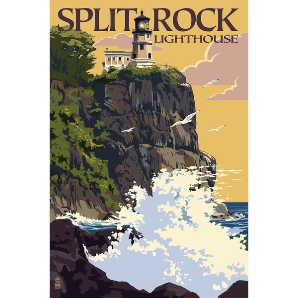 MN - Split Rock Lighthouse - LP Artwork (Poker Playing Cards Deck)