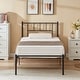 preview thumbnail 3 of 35, VECELO Twin Size Kids Bed Frame Easy-to-assemble Metal Twin Platform Bed Frame with Under-bed Storage