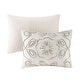 preview thumbnail 18 of 21, Madison Park Violette 3 Piece Tufted Cotton Chenille Duvet Cover Set