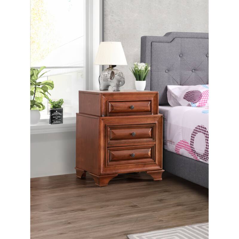 Glory Furniture LaVita Nightstand , Oak