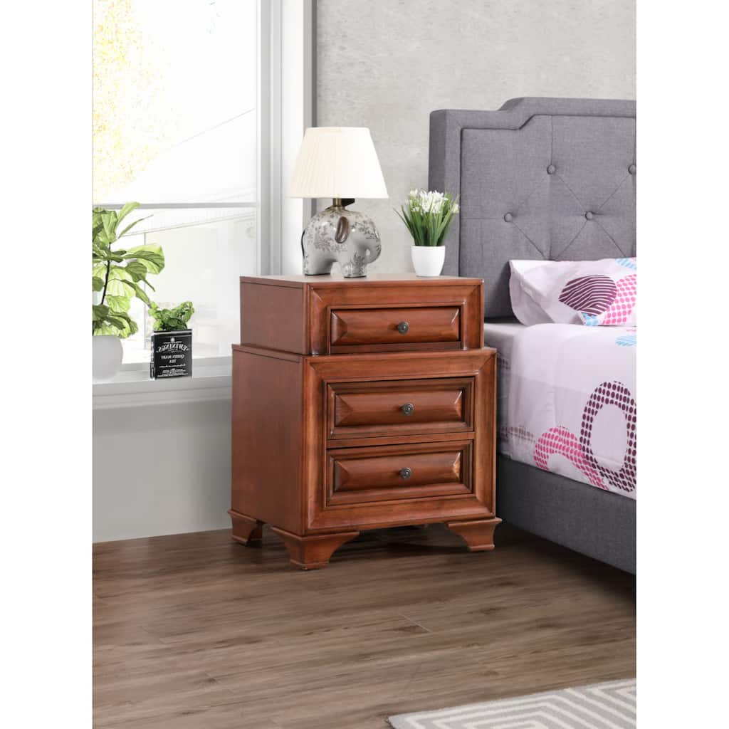Glory Furniture LaVita Nightstand , Oak