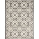 preview thumbnail 106 of 129, Nourison Jane Floral Medallion Indoor only Area Rug 5' 3" x 7' 3" - Ivory/Grey
