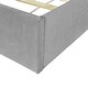 preview thumbnail 16 of 34, Full Velvet Platform Bed with Cup Holders and Storage